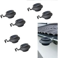 Dachrinnenleuchten led Dachrinnenleuchte Solar Dachrinnenleuchten Lichtsensor 6er Set von TOOLIVE