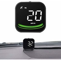 Digitaler Tachometer – Universelles intelligentes Fahrzeug-Display, digitales Armaturenbrett – G4-Tachometer, GPS-Schnittstelle, Warnalarm (schwarz, von TOOLIVE