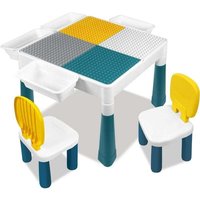 Ensemble Table von Bloc mit 2 Chaises Table von Set für Enfants Höhe Réglable mit 163 Pièces von Blocs von Construction Ensemble Table von Bloc mit 2 Chaises Table von Set für Enfants Höhe Réglable mit 163 Pièces von Blocs von Construction von TOOLIVE
