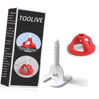 Fliesen Nivelliersystem 200-tlg. Set 2mm - Verlegehilfe für ein perfektes Fugenbild - Überlegende Reichweite für Fliesenstärken 3-18mm von TOOLIVE