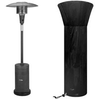 Heizstrahler-Abdeckung 226 x 85 x 48 cm, Terrassenheizstrahler-Abdeckung für den Außenbereich aus strapazierfähigem 210D-Oxford-Gewebe in Schwarz, Heizstrahler-Abdeckung 226 x 85 x 48 cm, Terrassenheizstrahler-Abdeckung für den Außenbereich aus strapazierfähigem 210D-Oxford-Gewebe in Schwarz, von TOOLIVE