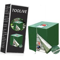 Toolive - ibc Tank Abdeckung, ibc Grün Container Cover, Grün Abdeckplane für Wassertank 1000L, Abdeckplane Schutzhülle Schutzhaube Schutzplane von TOOLIVE
