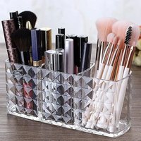 Toolive - Kosmetik Organizer, 3 Fächern Kristall Makeup Pinsel Halter für Eyeliners Lippenstift Wimperntusche, Acryl Schminkaufbewahrung für von TOOLIVE