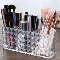 Toolive - Kosmetik Organizer, 3 Fächern Kristall Makeup Pinsel Halter für Eyeliners Lippenstift Wimperntusche, Acryl Schminkaufbewahrung für von TOOLIVE