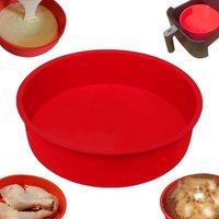 Kuchenform für die Heißluftfritteuse, Form für die Heißluftfritteuse, 20,5 cm Backform, kompatibel mit den Heißluftfritteusen COSORI 5,5 l und COSORI von TOOLIVE