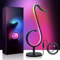 LED-Nachttischlampe, farbiges USB-Nachtlicht, dimmbare RGB-Schreibtischlampe, App-Steuerung, RGB-Schreibtischlampe mit Musikmodus, geeignet für LED-Nachttischlampe, farbiges USB-Nachtlicht, dimmbare RGB-Schreibtischlampe, App-Steuerung, RGB-Schreibtischlampe mit Musikmodus, geeignet für von TOOLIVE