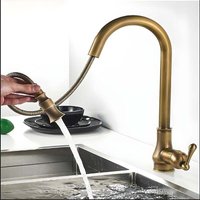 Luxuriöser Retro-Küchenarmatur aus Kupfer – antiker Stil – 360° drehbar – gebürstete Oberfläche – elegantes und langlebiges Design Luxuriöser Retro-Küchenarmatur aus Kupfer – antiker Stil – 360° drehbar – gebürstete Oberfläche – elegantes und langlebiges Design von TOOLIVE