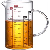 Messbecher Glas 1l Glasmessbecher mit Deckel Messbecher Messbecher Glas 1l Glasmessbecher mit Deckel Messbecher von TOOLIVE