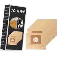 Set mit 15 Ersatzbeuteln, kompatibel mit Rowenta ZR003901 Moulinex Accessimo City Space und Mini Space Staubsauger Toolive von TOOLIVE