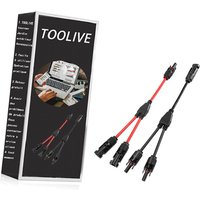 Komiro - Solarkabel y Verteiler 1 Paar y Stecker Solar Solarpanel Kabel Male Female mmf und ffm Connector Photovoltaik Steckverbinder von KOMIRO
