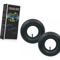 Toolive - Stück 4,10/3,50–4 Schlauchreifen TR-13 gerades Ventil für Sackkarren, Wagen, Sackkarren, Gartenwagen, Rasenmäher von TOOLIVE