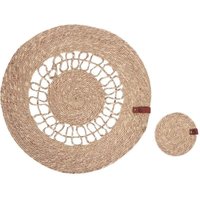 Tischset mit Untersetzern 12-teilig PEPPERBERRY Naturfarben Seegras Tischset mit Untersetzern 12-teilig PEPPERBERRY Naturfarben Seegras von TOOLIVE