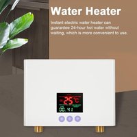 Elektrischer Warmwasserbereiter, mewmewcat Durchlauferhitzer, 3 kW, Mini-Durchlauferhitzer, wandmontiert, mit LED-Anzeige, 3-stufige von TOOLIVE