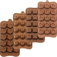 Toolive - Trüffelform, Silikonformen Gussformen, Set mit 4 Packungen, lebensmittelechte Antihaft-Silikon-Gelee, Schokolade, Süßigkeiten, Eisformen von TOOLIVE