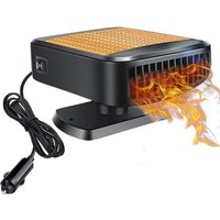 Toolive - ccykxa 12V 150W Autoheizung, 2-in-1-Heiz- und Kühlventilator, tragbarer elektrischer Ventilator mit Zigarettenanzünderbuchse, um 360 Grad von TOOLIVE
