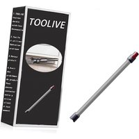 Verlängerungsrohr Teleskoprohr Rohr Kompatibel für Dyson V7 V8 V10 V11 V15 Länge 73 cm Schnellverschluss Anschluss - Grau von TOOLIVE
