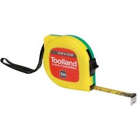 Toolland - MAßBAND - clip und feststellknopf - 3 m - 13 mm von TOOLLAND