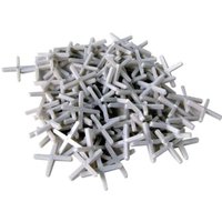 Toolland - Fugenkreuz, 250 Stück, Kunststoff, Weiß, Fugenbreite 5 mm von TOOLLAND
