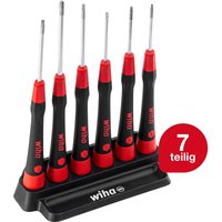 Wiha Feinschraubendreher Set PicoFinish® (42998) 7-tlg. TORX I Präzisionsschraubendreher mit Halter I Uhrmacherwerkzeug, Mini Set Modellbau von TOOLLAND