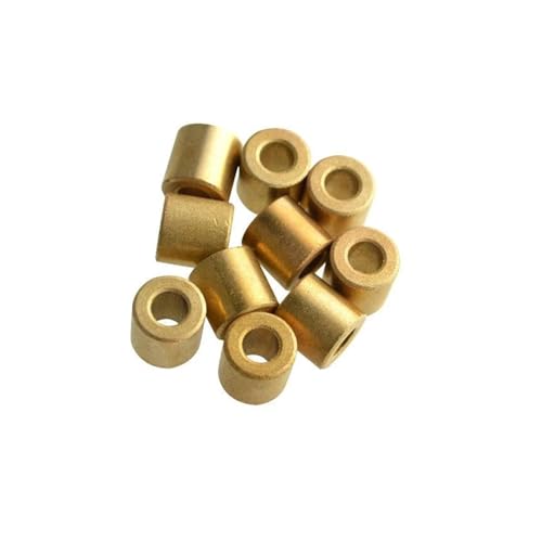 Graphit-Kupfer-Buchse 4PCS Innendurchmesser 10Mm Messingbuchse Führungshülse Präzisions-Kupferbasislager(10x16x10) von TOOLNOX