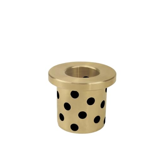 Graphit-Kupfer-Buchse ID 10MM OD 12 14MM H 8 10 15 20 25 30MM Flansch Bronze Imprägniertes Graphit Oilless Bush Lager(5PCS,22X2 10X14X25) von TOOLNOX