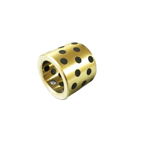 Graphit-Kupfer-Buchse ID 14MM OD 18 20MM H 10 12 15 16 20 25 30MM Linear Graphit Kupfer Set Lager Buchse Öl Selbst-Schmierung Buchse(2PCS,14X18X15) von TOOLNOX