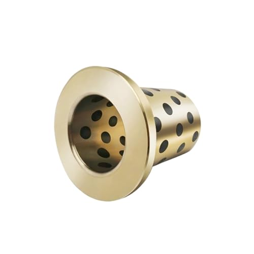 Graphit-Kupfer-Buchse ID 20MM OD 24 28 30MM H 15 20 25 30 35 40 50MM Flansch Bronze Imprägniertes Graphit Oilless Bush Lager(5PCS,40X5 20X28X25) von TOOLNOX