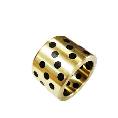 Graphit-Kupfer-Buchse ID 30MM OD 34 38MM H 15 20 25 30 35 40 50MM Linear Graphit Kupfer Set Lager Buchse Öl Selbst-Schmierung Buchse(6PCS,30X38X30) von TOOLNOX