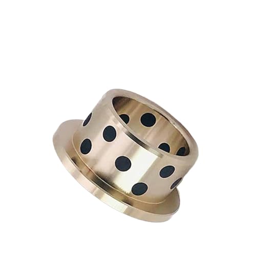 Graphit-Kupfer-Buchse ID 45MM OD 55MM H 30 35 40 50 60 MM Flansch Bronze Imprägniert Graphit Oilless Bush Lager(2PCS,70X5 45X55X30) von TOOLNOX