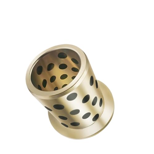 Graphit-Kupfer-Buchse ID 60 65 70MM OD 75 80 85MM H 30 35 40 50 60 70 80MM Flansch Bronze Imprägniertes Graphit Oilless Bush Lager(95X7.5 65X80X60) von TOOLNOX