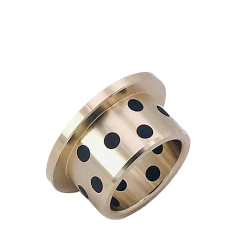 Graphit-Kupfer-Buchse ID 8MM OD 10 12MM H 12 15 20 25 30MM Flansch Bronze Imprägniertes Graphit Oilless Bush Lager(5PCS,14X2 8X10X10) von TOOLNOX