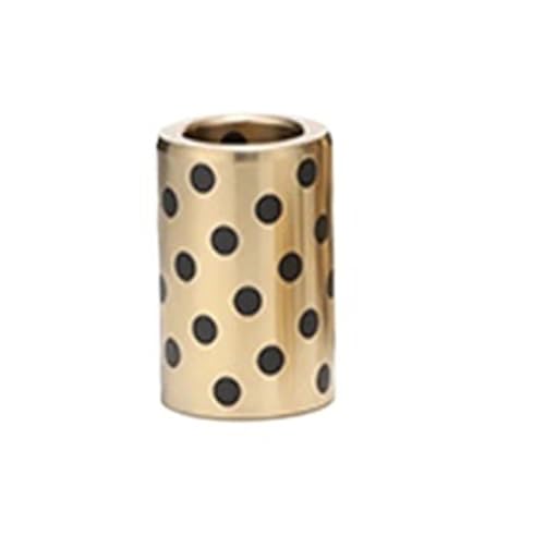 Graphit-Kupfer-Buchse ID 8MM OD 12 H 6 8 10 12 15 16 18 20 25 Lineare Kupfer-Messing-Lagerbuchse Oilless Graphit Selbstschmierbuchse(5PCS,8x12x20) von TOOLNOX