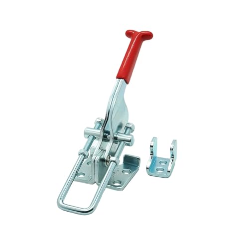 Knebelklemme 1 Stück Knebelklemme mit Verriegelung, 163 kg/318 kg, Arm mit Innengewinde, Flanschbasis, Schnellverschluss(SS400-163kg) von TOOLNOX