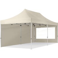 3x6 m Faltpavillon PROFESSIONAL Alu 40mm, Seitenteile mit Panoramafenstern, creme 3x6 m Faltpavillon PROFESSIONAL Alu 40mm, Seitenteile mit Panoramafenstern, creme von TOOLPORT