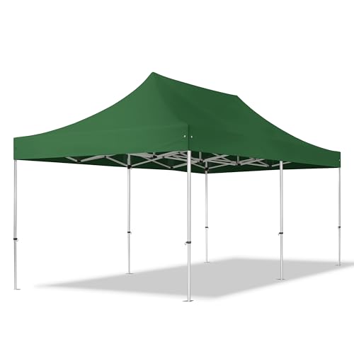 Faltzelt Professional 3x6 m ohne Seitenteile Faltpavillon ALU Pavillon Partyzelt in grün von TOOLPORT