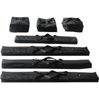 PROFIZELT24 Taschenset -Taschen Zelt- Gestängetaschen 5 m für PREMIUM Zelte für Pavillon Partyzelt - 7 Stück Tragetaschen Transporttaschen von TOOLPORT