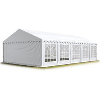 Party-Zelt Festzelt 6x10 m schwerentflammbar Garten-Pavillon -Zelt pvc Plane 750 n in weiß Wasserdicht - Toolport von TOOLPORT