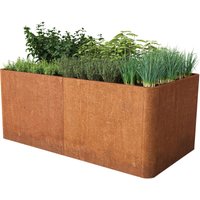 Toolport - primeyard Cortenstahl Hochbeet Mario 146x80x80 cm, Rost-Optik Toolport - primeyard Cortenstahl Hochbeet Mario 146x80x80 cm, Rost-Optik von TOOLPORT