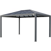 Primeyard Gartenpavillon 3x4 m mit Polycarbonatdach - Hardtop Pavillon ohne Seitenteile von TOOLPORT