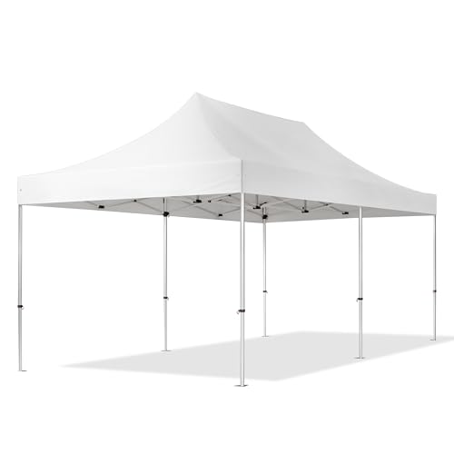 Faltzelt Professional 3x6 m ohne Seitenteile Faltpavillon ALU Pavillon Partyzelt in weiß von TOOLPORT