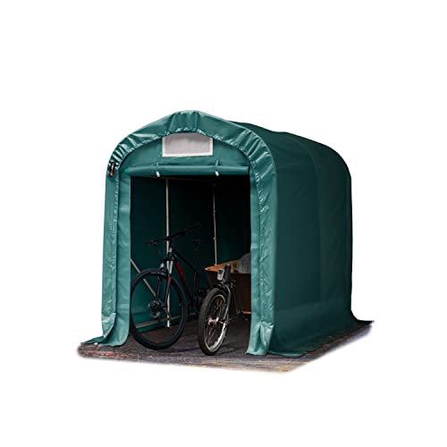 Garagenzelt Carport 1,6 x 2,4 m in dunkelgrün Unterstand Lagerzelt PVC 800 N Plane und Stabiler Stahlrohrkonstruktion von TOOLPORT