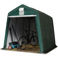 TOOLPORT Garagenzelt Carport 2,4 x 3,6 m Dunkelgrün – Weidezelt & Unterstand – PE-Plane 450 N, stabile Stahlrohrkonstruktion, wetterfester Schutz für TOOLPORT Garagenzelt Carport 2,4 x 3,6 m Dunkelgrün – Weidezelt & Unterstand – PE-Plane 450 N, stabile Stahlrohrkonstruktion, wetterfester Schutz für von TOOLPORT