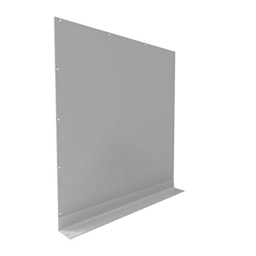 PVC Seitenteil für Partyzelt Pavillon Gartenzelt 2x2m Seitenwand ohne Fenster grau von TOOLPORT