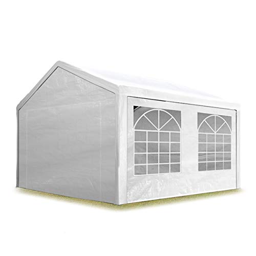 TOOLPORT Partyzelt Pavillon 3x3 m in weiß PE Plane 350 N Wasserdicht UV Schutz Festzelt Gartenzelt TOOLPORT Partyzelt Pavillon 3x3 m in weiß PE Plane 350 N Wasserdicht UV Schutz Festzelt Gartenzelt von TOOLPORT