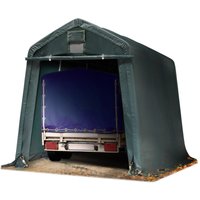 TOOLPORT Zeltgarage 2,4 x 3,6 m Premium Carport PE 600 N Plane Unterstand Lagerzelt Garage in grün TOOLPORT Zeltgarage 2,4 x 3,6 m Premium Carport PE 600 N Plane Unterstand Lagerzelt Garage in grün von TOOLPORT