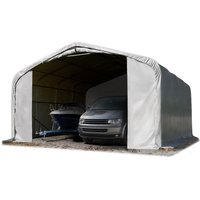 Toolport - Wikinger Zeltgarage 6x6 m Lagerzelt Carport Torgröße 4,1x2,9 m für Boote, Wohnmobile, Traktoren - grau Toolport - Wikinger Zeltgarage 6x6 m Lagerzelt Carport Torgröße 4,1x2,9 m für Boote, Wohnmobile, Traktoren - grau von TOOLPORT