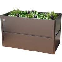 Toolport - primeyard 150 x 85 x 77 cm Hochbeet Theo, Stahl, Anthrazit-Metallic von TOOLPORT