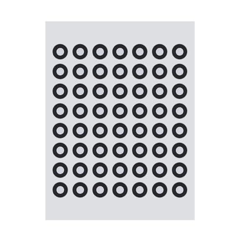TOOLSGO 10 Blatt 6mm 3D -Scanmarker Wiederverwendbares 3D -Tracking -Punkt -Referenzpunktmarker für optische Vermessungsinformationen Sammelfelder von TOOLSGO