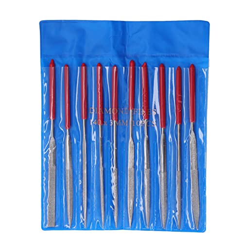 TOOLSGO 10 Stück Feilen Set inklusive Rund Rechteckig Dreieckig Halbrund Flach Oval Doppelhalbrund Spitzflach Messer und Weidenblattfeilen TOOLSGO 10 Stück Feilen Set inklusive Rund Rechteckig Dreieckig Halbrund Flach Oval Doppelhalbrund Spitzflach Messer und Weidenblattfeilen von TOOLSGO