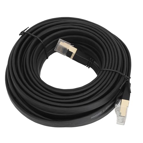 TOOLSGO 10m Cat 8 Ethernet Kabel Hochgeschwindigkeit 40Gbps 2000MHz Flaches Netzwerkkabel Kompatibel mit allen Geräten mit RJ45 Anschlüssen von TOOLSGO